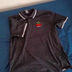 Used black L Broken Promises polo shirt